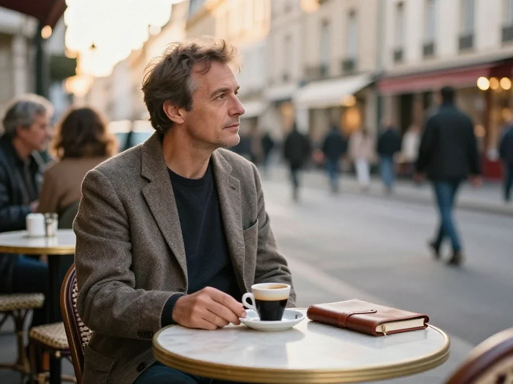 Rue animée vue depuis une terrasse de café pour une vision claire et sans jargon.